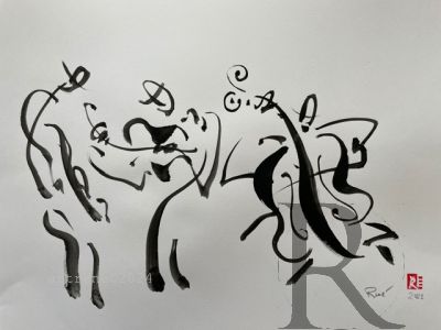 Emphasis in Art,illustrations, Rhythm in Art, jazz beats, Line in Art, spirit of jazz, Directional Force in Art,