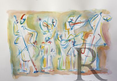 Emphasis in Art,illustrations, Rhythm in Art, jazz beats, Line in Art, spirit of jazz, Directional Force in Art,