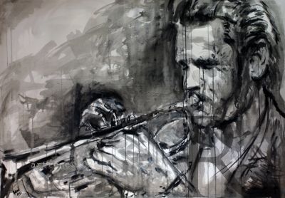 chat baker, Emphasis in Art,illustrations, Rhythm in Art, jazz beats, Line in Art, spirit of jazz, Directional Force in Art,